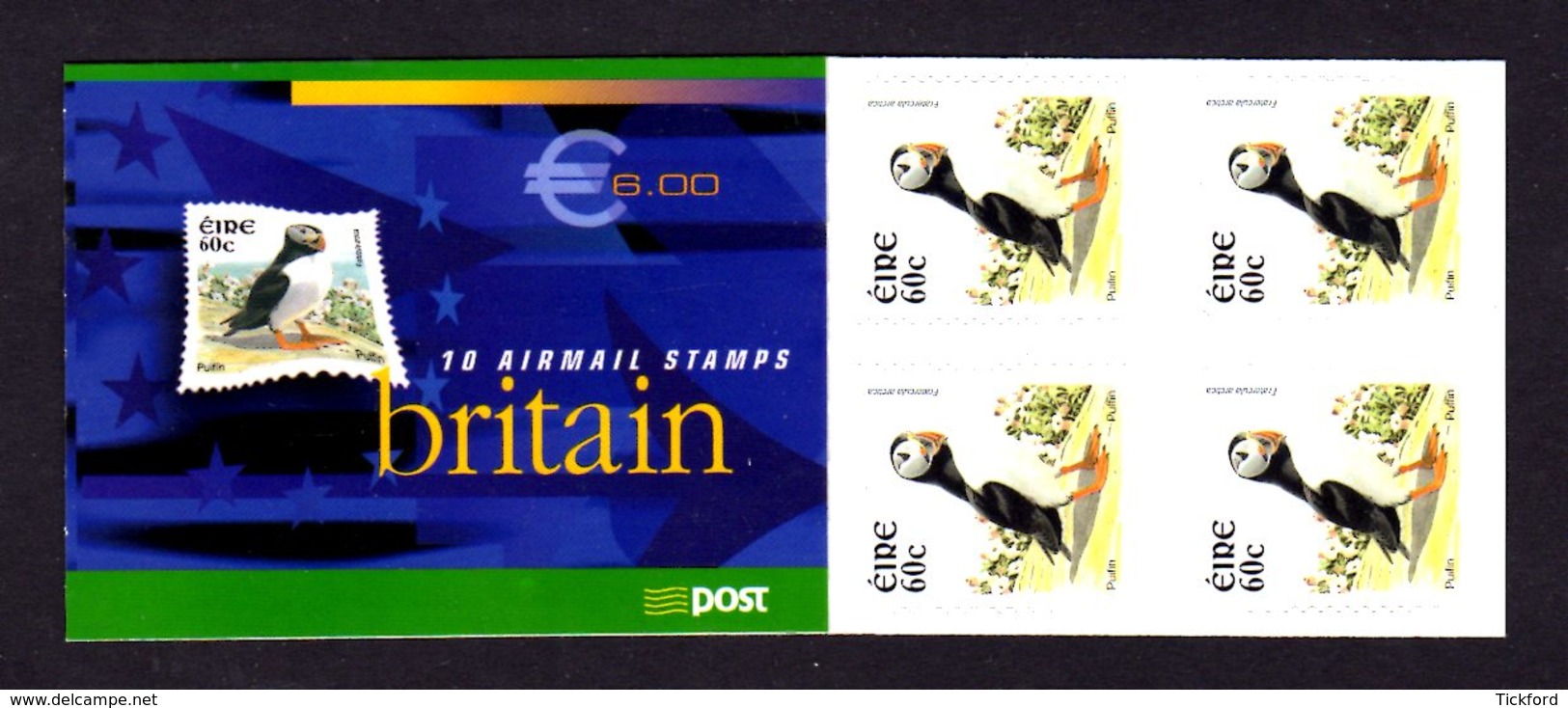 IRLANDE 2004 - CARNET Yvert C1561 - NEUF** MNH - Faune, Oiseaux, Birds - Booklets