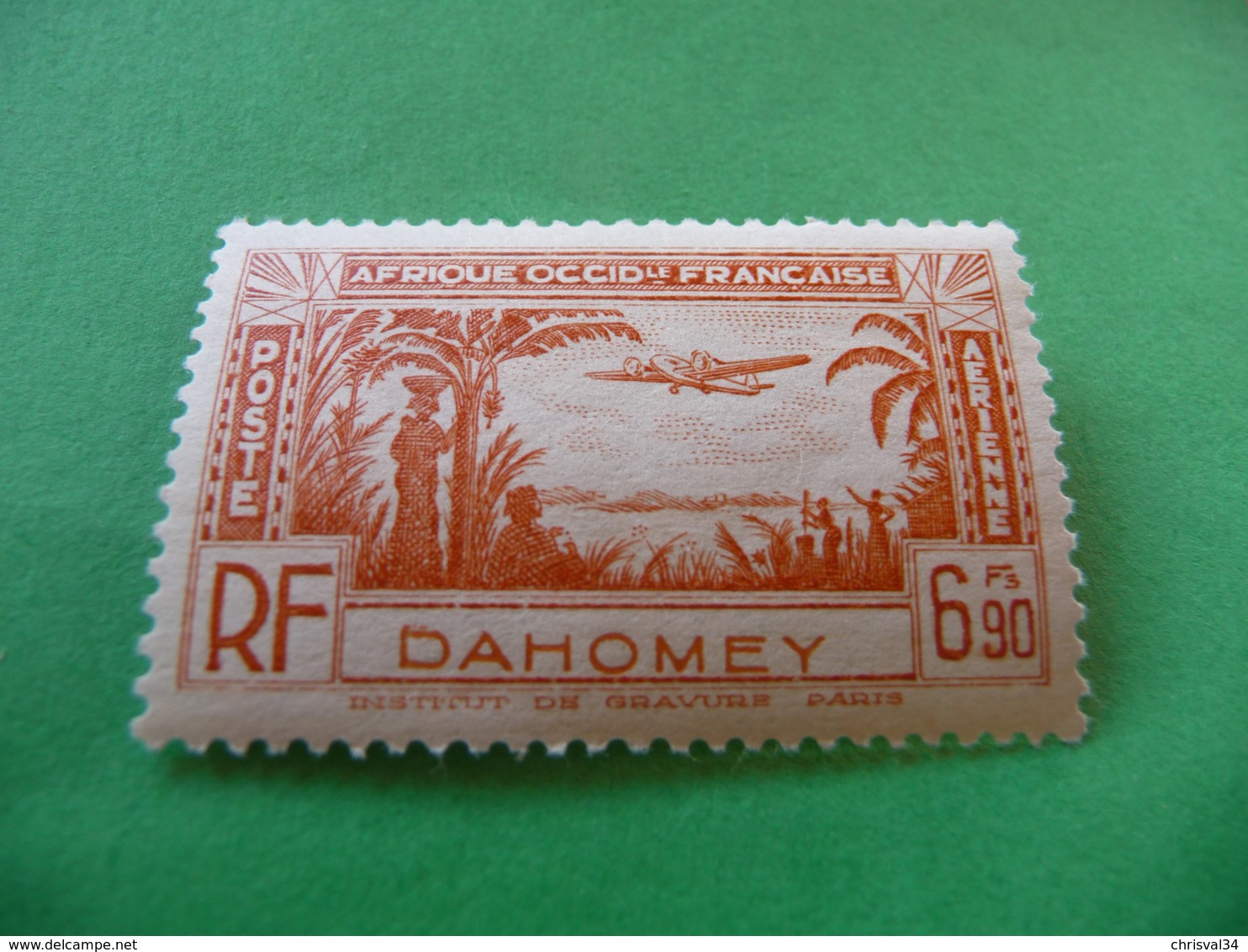 TIMBRE   DAHOMEY   POSTE  AÉRIENNE  N  5     COTE  1,75   EUROS   NEUF  TRACE  CHARNIÈRE - Unused Stamps