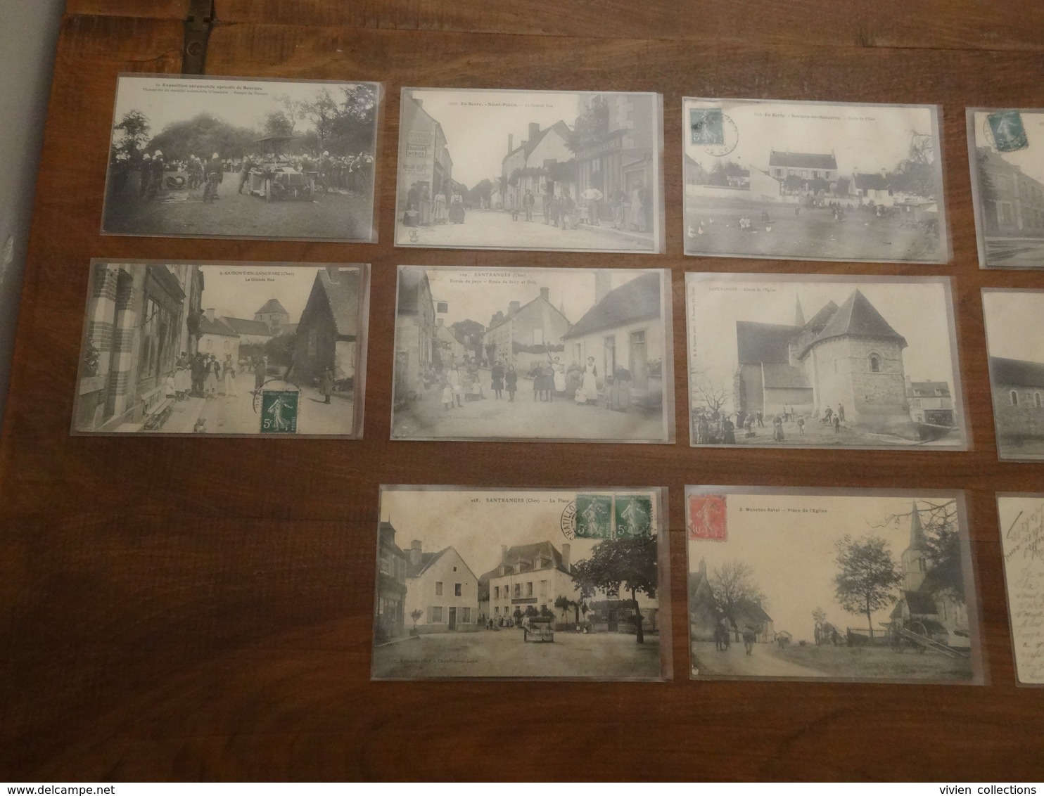 Cher (18) Lot 13 Cartes Manoeuvre De Pompiers, école, Belles Animations Principalement Savigny En Sancerre Et Santranges - Autres & Non Classés