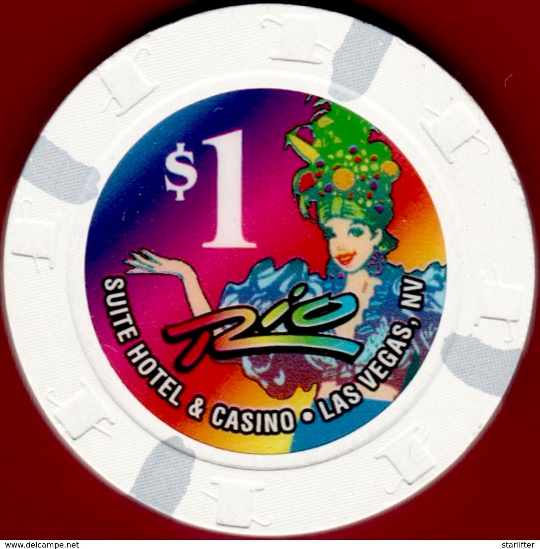 $1 Casino Chip. Rio, Las Vegas, NV. I09. - Casino