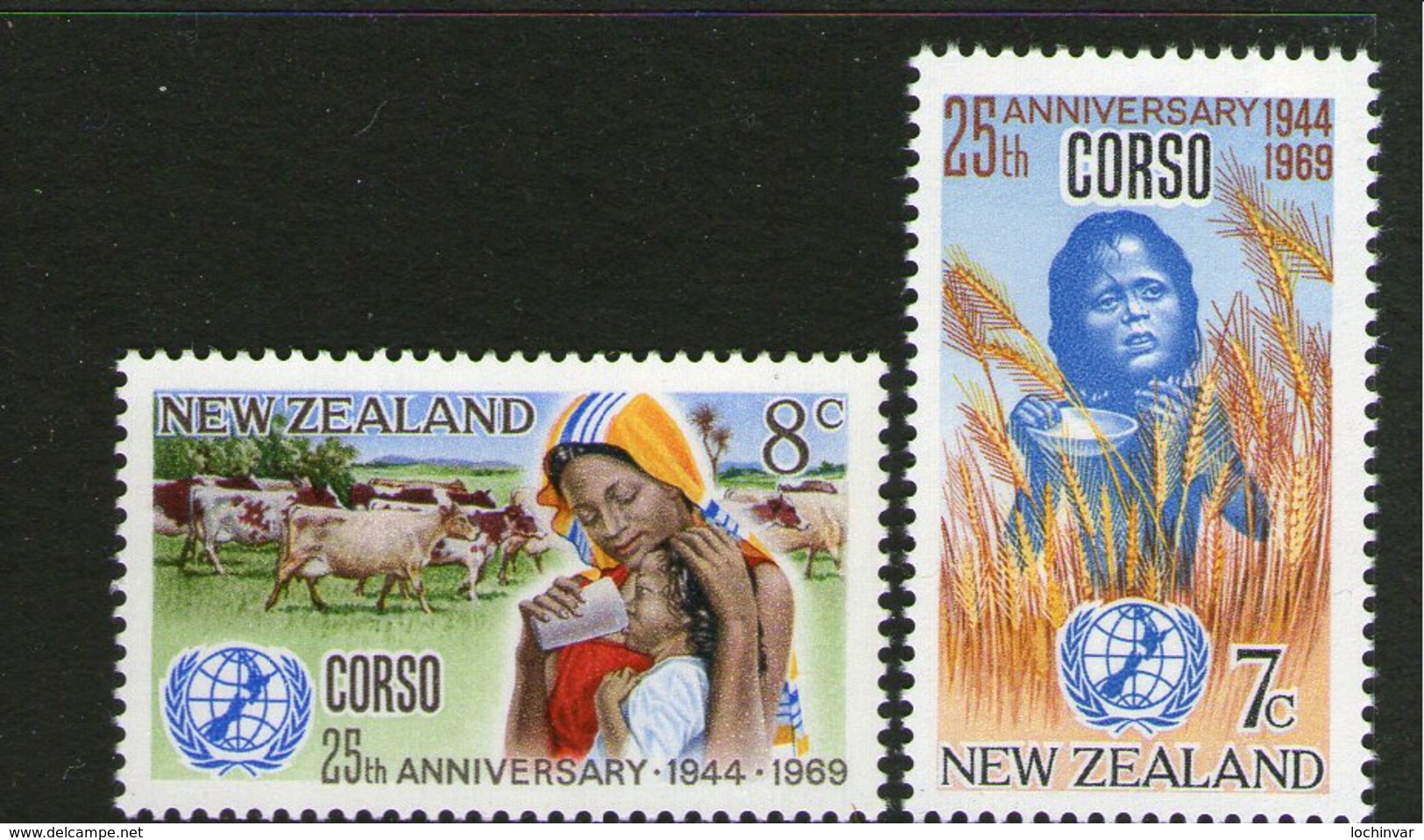 NEW ZEALAND, 1969 CORSO 2 MNH - Unused Stamps