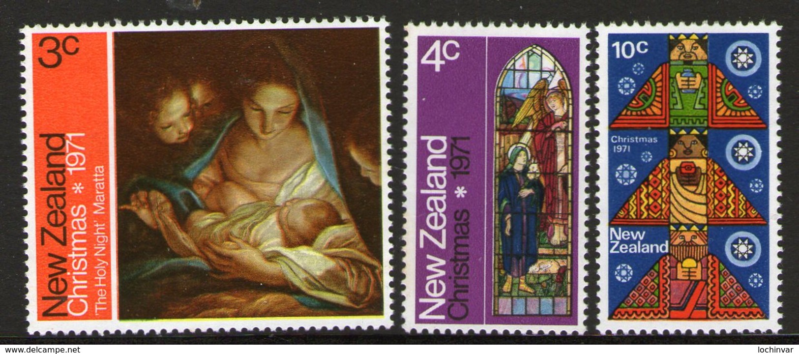 NEW ZEALAND, 1971 XMAS 3 MNH - Unused Stamps