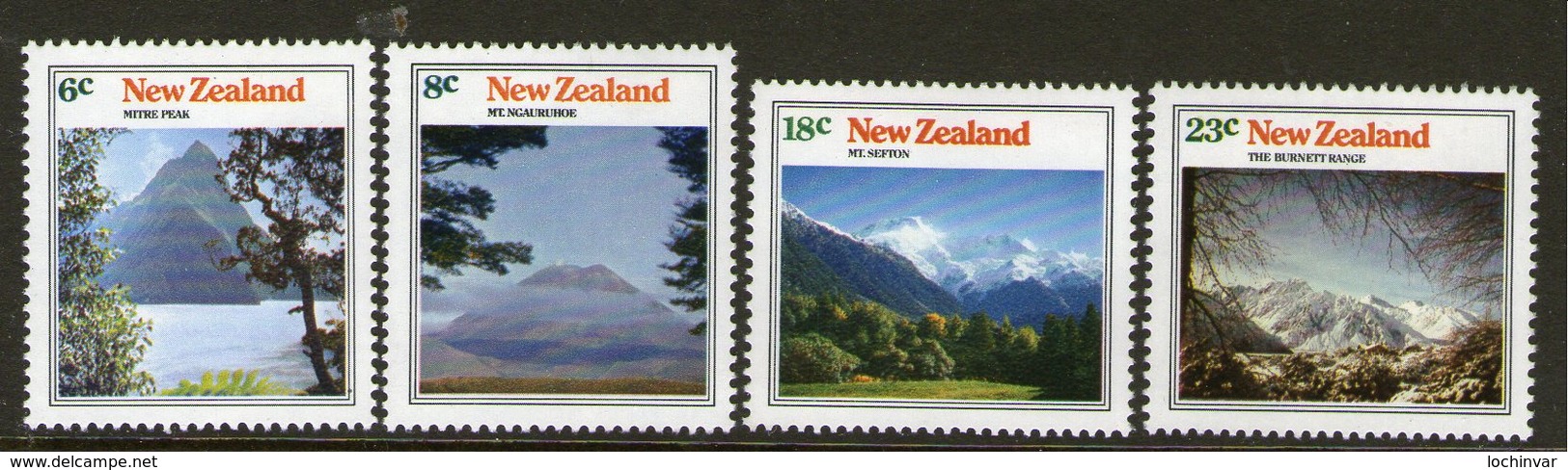 NEW ZEALAND, 1973 MOUNTAIN SCENERY 4 MNH - Unused Stamps