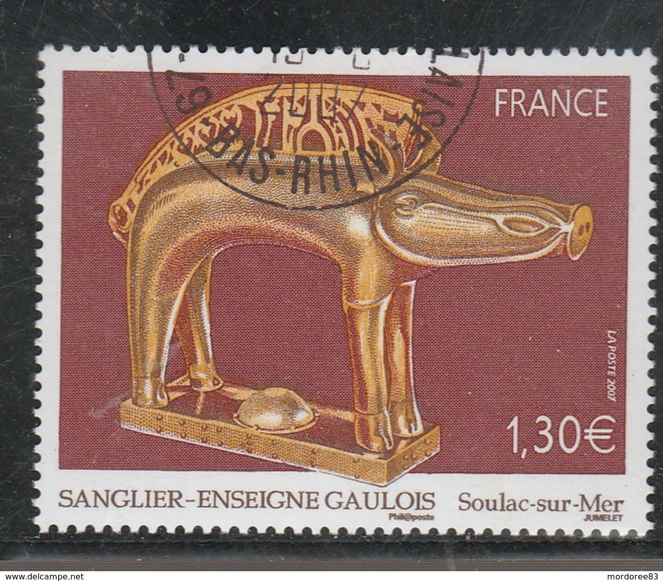 FRANCE 2007 SANGLIER ENSEIGNE GAULOIS YT 4060 OBLITERE - Oblitérés