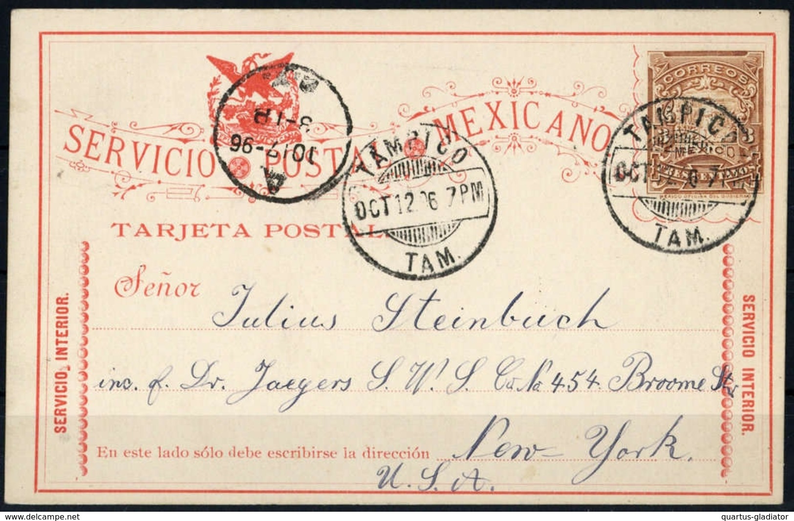 1895, Mexiko, P 72, Brief - Mexiko