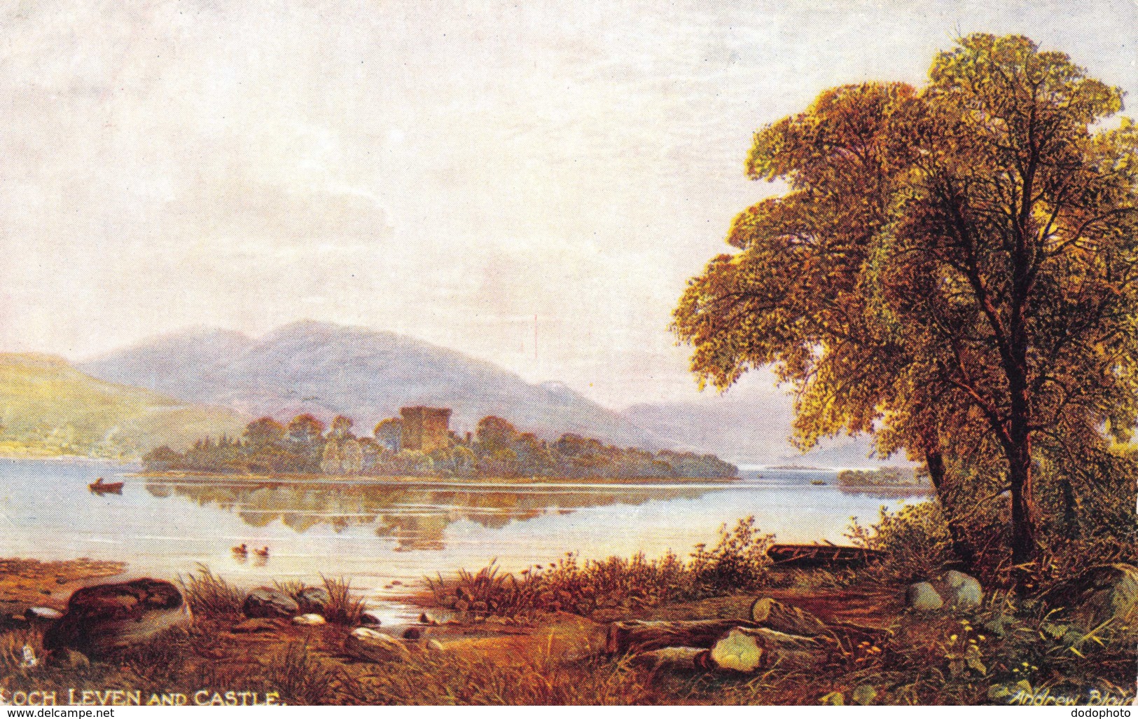 R075212 Loch Leven And Castle. Scottish Lochs. Series IV. Oilette. 7166. Tuck - Monde