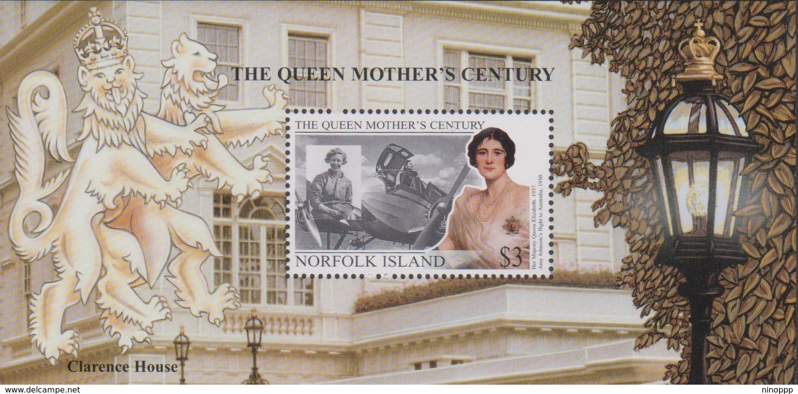 Norfolk Island ASC 702 MS 1999 Queen Mother 100 Year, Miniature Sheet, Mint Never Hinged - Norfolk Island