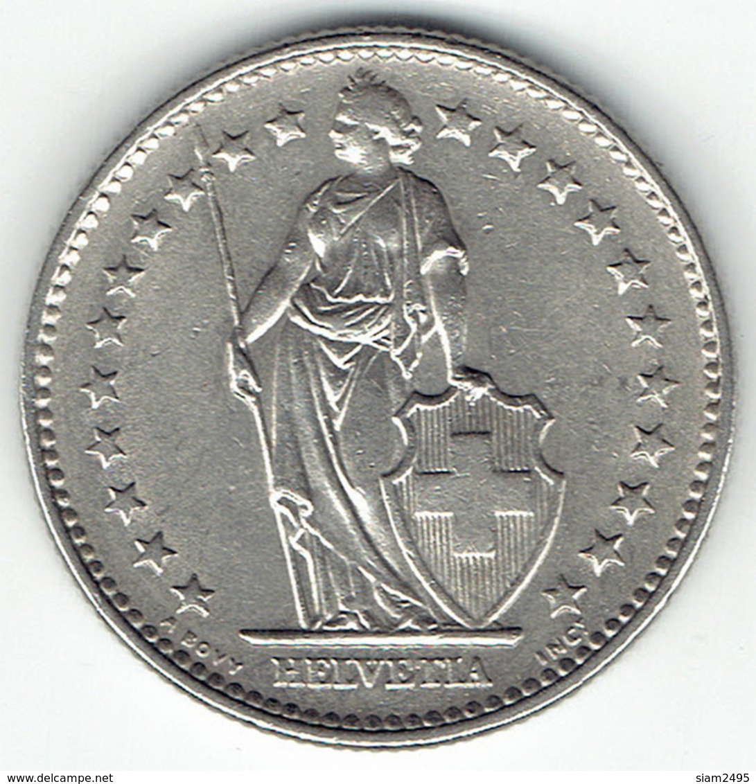 Switzerland, 2 Franc, 1968 B - Andere & Zonder Classificatie