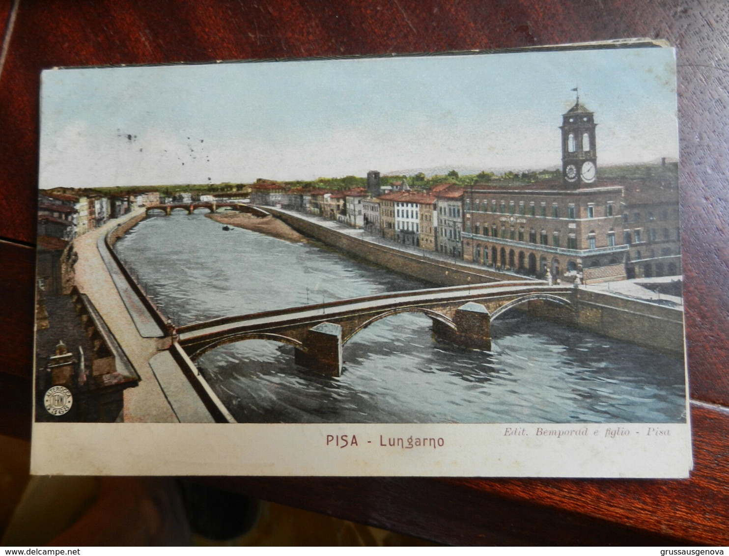 18049) PISA LUNGARNO Ed ALTEROCCA BEMPORAD VIAGGIATA 1910 - Pisa