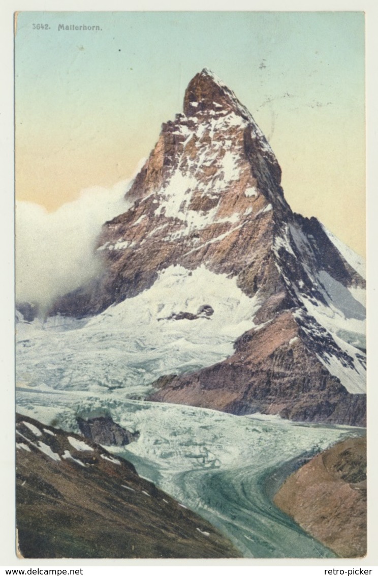 AK  Matterhorn Monte Cervin  Soldatenbrief  1910 - Otros & Sin Clasificación