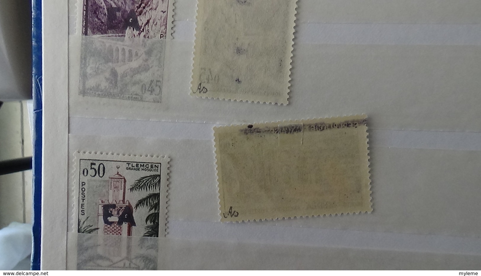 Belle collection de timbres surchargés EA tous états dont un bon pourcentage signés. Pas commun. A saisir !!!