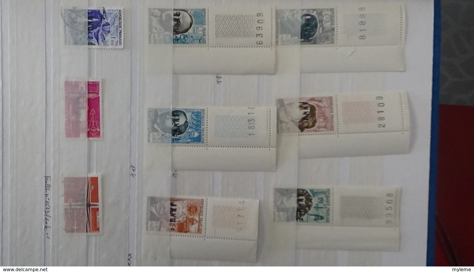 Belle collection de timbres surchargés EA tous états dont un bon pourcentage signés. Pas commun. A saisir !!!