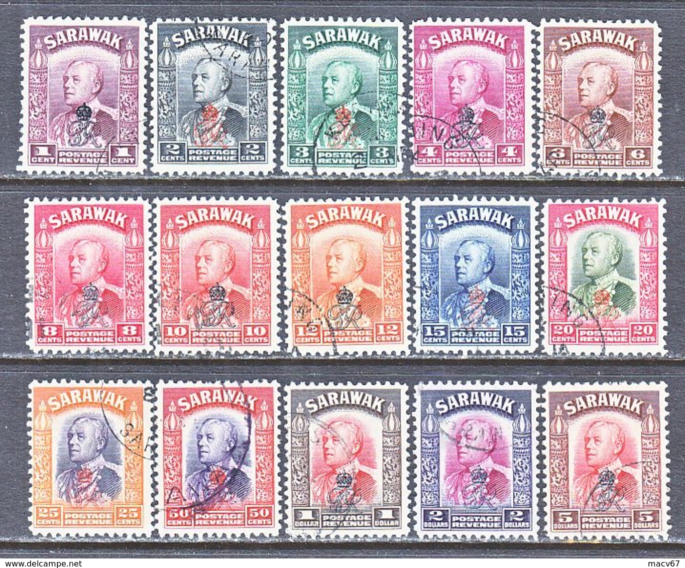 SARAWAK  159-73  Set    (o) - Sarawak (...-1963)