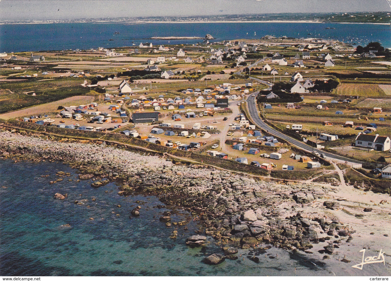 29,FINISTERE,PLOUGUERNEAU,CAMPING,VUE AERIENNE JACK - Plouguerneau