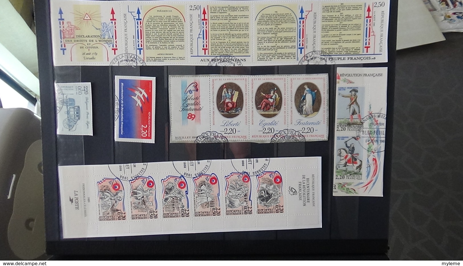 Bon lot de timbres et blocs avec oblitération 1er de France et quelques fin de catalogue aérogrammes .... A saisir !!!