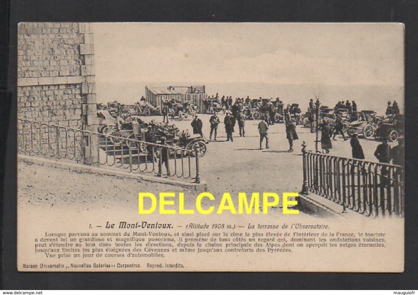 DD / AUTOMOBILES / REGROUPEMENT DE TACOTS À L' OCCASION D' UNE COURSE AUTOMOBILE SUR LA TERRASSE DU MONT-VENTOUX (84) - Voitures De Tourisme