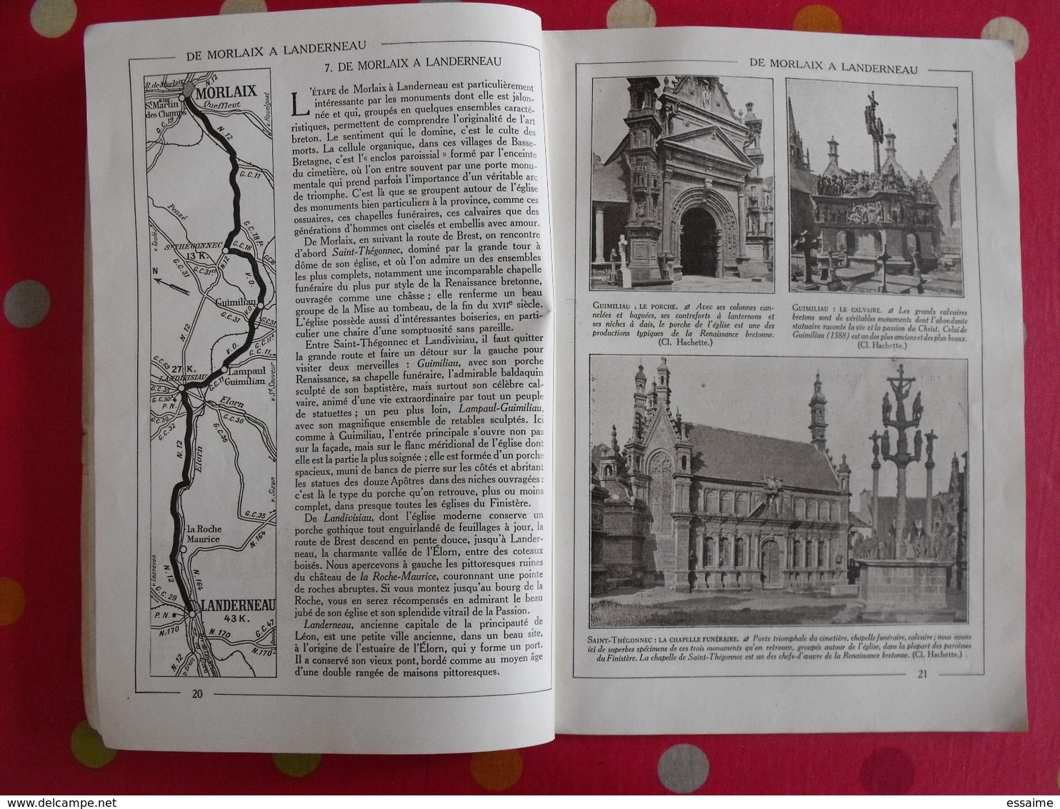 Les routes de Bretagne. Hachette 1930. bien illustré de photos