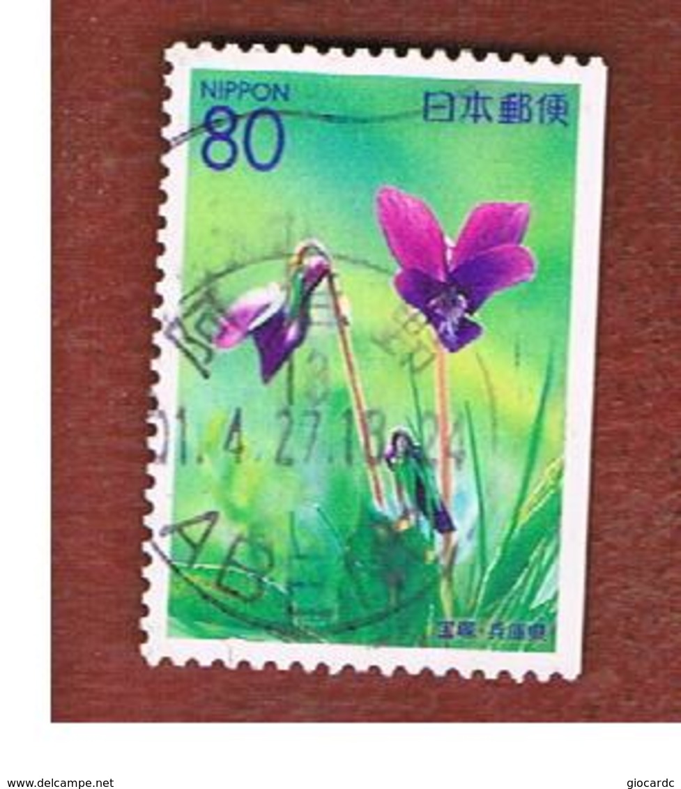 GIAPPONE (JAPAN) - SG HYOG 12  REGIONAL STAMPS -  2001   FLOWERS: VIOLETS      - USED° - Usati