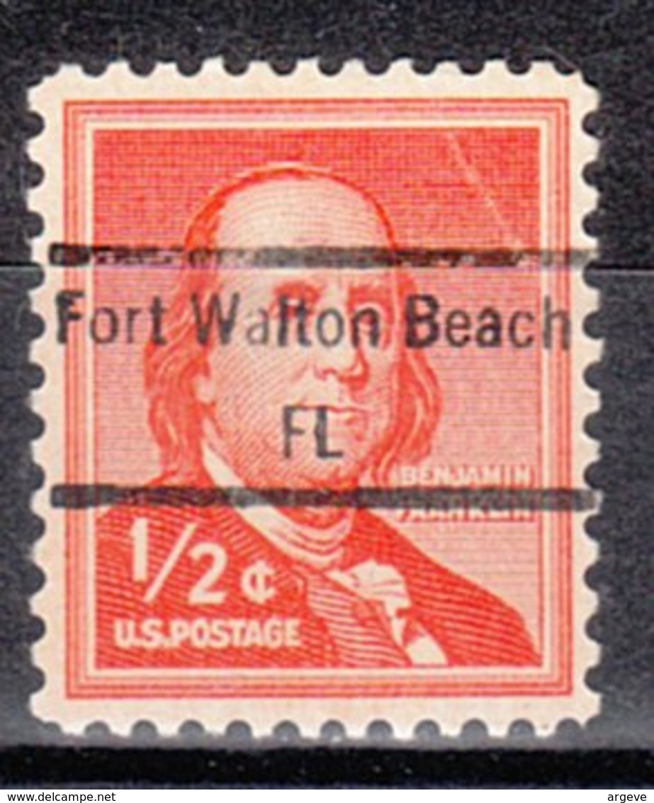 USA Precancel Vorausentwertung Preo, Locals Florida, Fort Walton Beach 848 - Preobliterati