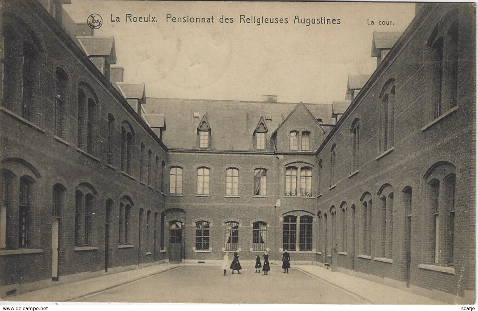 La Roeulx.   Pensionnat Des Religieuses Augustines.  -   Mooi POSTSTUK!   -   1923   Naar  Paturâges - Le Roeulx