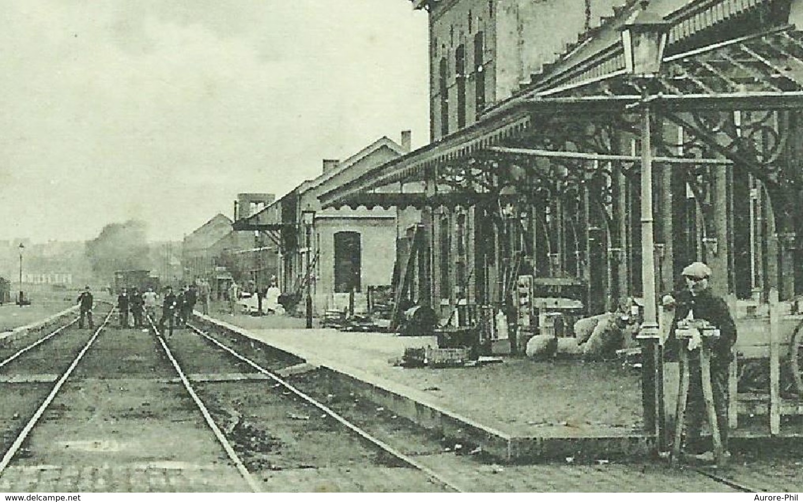 Dour La Gare (Passage à Niveau, Réverbère Sur La Droite) - Dour