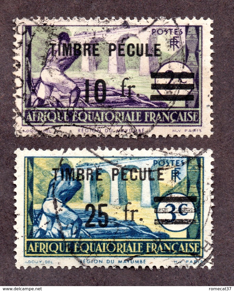 AEF Timbres Fiscaux Ayant Servi Sur Document ,TB ! Rare ! - Used Stamps