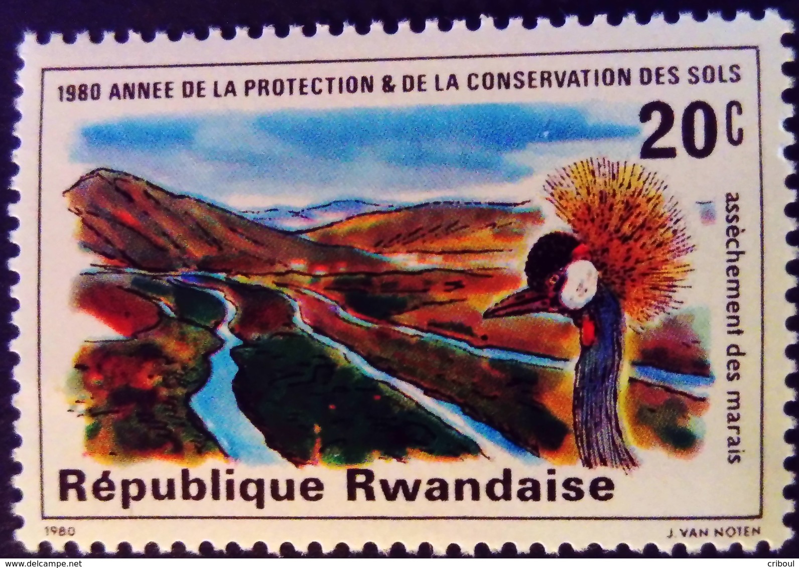 Rwanda 1981 Animal Oiseau Bird Yvert 866 ** MNH - Neufs