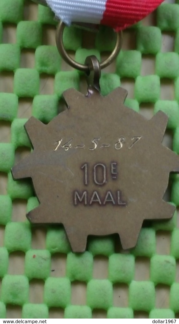 Medaille / Medal - Medaille - Avondvierdaagse 10 Maal -11-12-13 # 14-5-1987 - The Netherlands - Andere & Zonder Classificatie