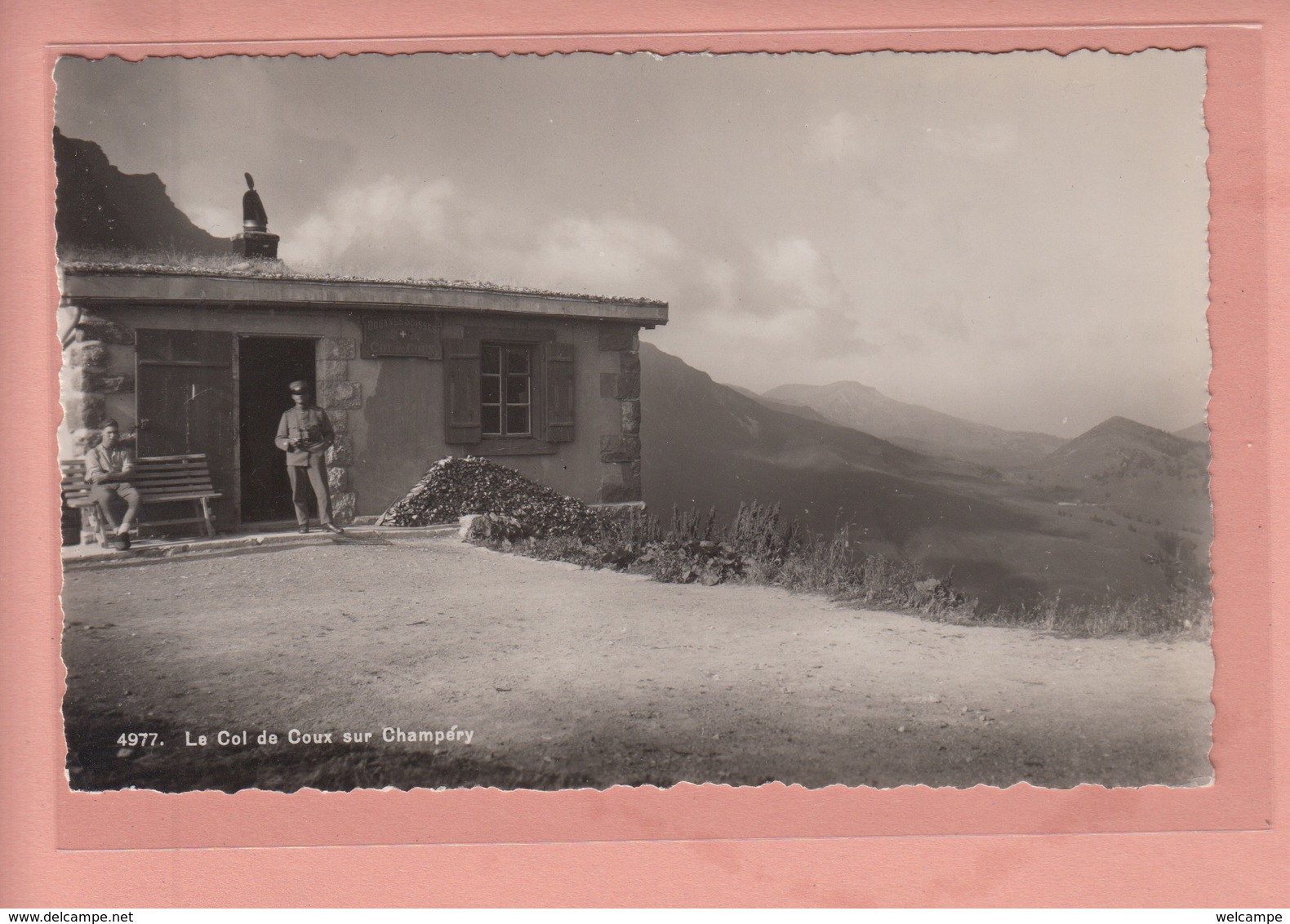 OUDE POSTKAART ZWITSERLAND - SCHWEIZ -   SUISSE - LA COL DE COUX SUR CHAMPERY - Champéry