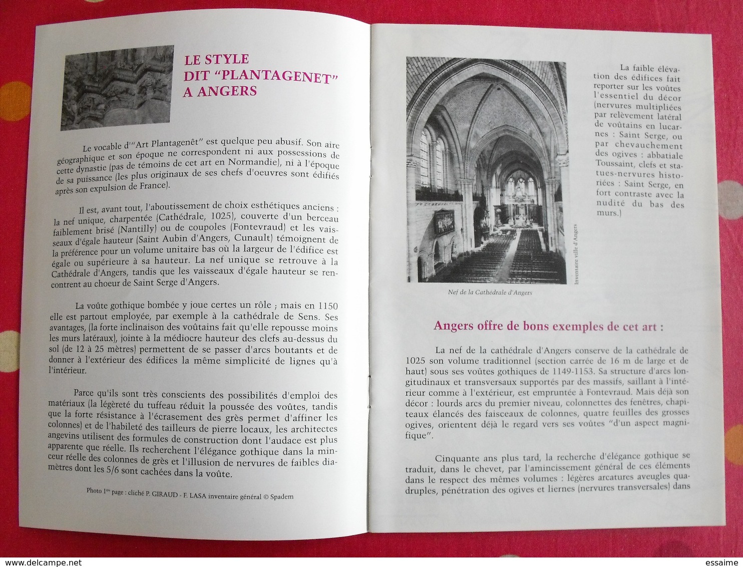 L'architecture Plantagenet à Angers, Ville D'art Et D'histoire. Vers 1980 - Pays De Loire