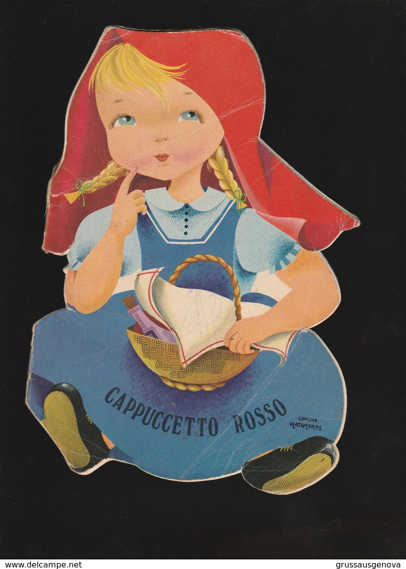 5) DISEGNI DI CONCHA MATAMOROS CAPPUCCETTO ROSSO PAGINA CON STRAPPO  INSOLITO FORMATO PER UNA FAVOLA EDITORE MALIPIERO D - Bambini E Ragazzi