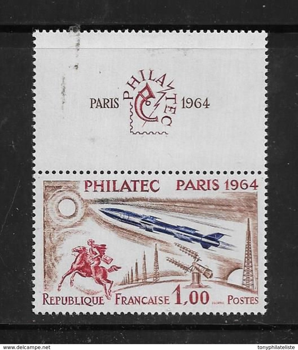 France Timbres De 1964 N°1422 Avec  Vignette  Neuf ** Parfait Cote 30€ - Neufs