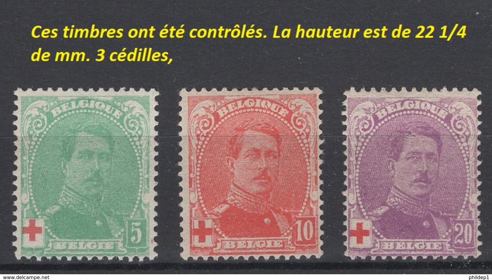 1914. TP COB: N° 129/31 *, MH. Très Fine Charnière. Cote COB 2018 :  21 € - 1914-1915 Red Cross