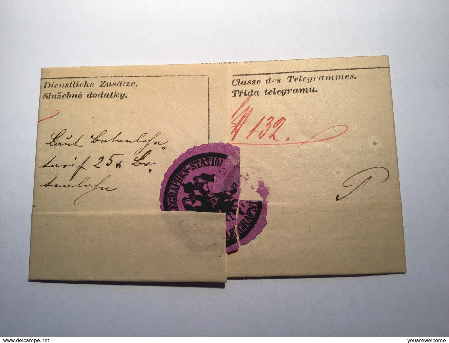 Österreich „BISTRITZ“ 1883(RUMÄNIEN SIEBENBÜRGEN ) Telegramm (Brief Austria Telegraph Cover Romania - Briefe U. Dokumente