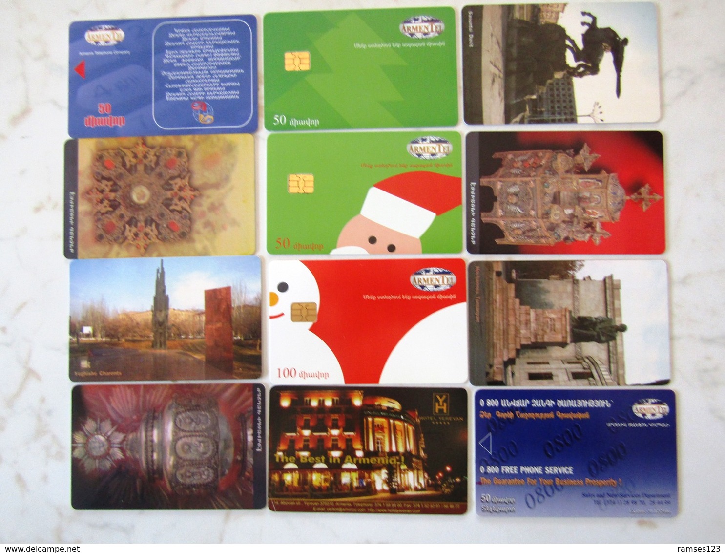 LOT   CARDS    CERTAINES SANS ET PUCES   SANS NUMEROS  JORDANIA   ARMENIA  ROUMANIA  BULGARIE BOSNIA SLOVENIA - Lots - Collections