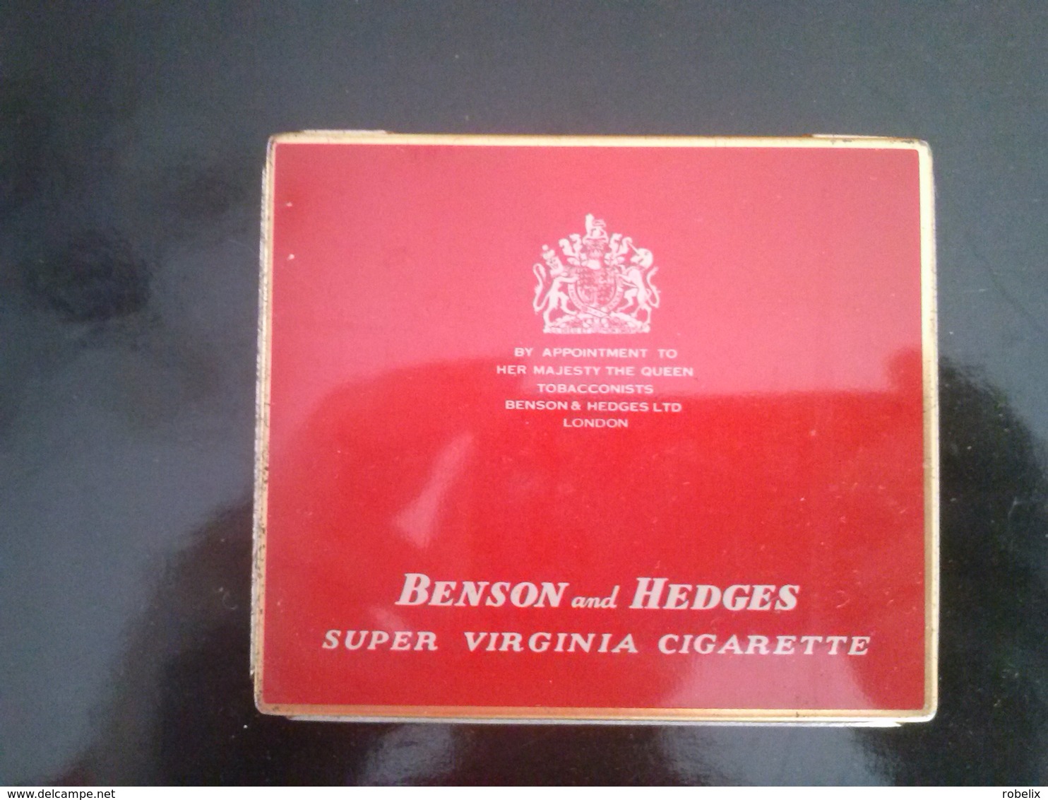 "WILHELM II"  -10 Extra Senoritas  -Made In Holland -Empty Cigarette  Metal  Box,  Around 1960 (12.5x11 Cm) - Etuis à Cigarettes Vides