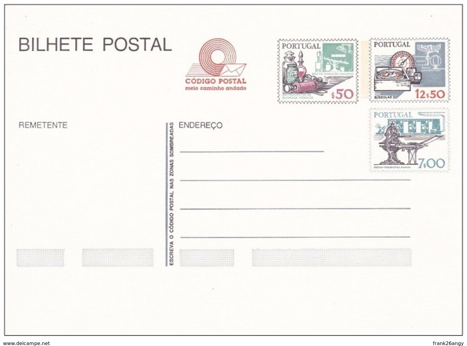 PORTOGALLO - Cartolina Postale - Ordinaria Strumenti $50+12,50+7  Nuova** - Entiers Postaux