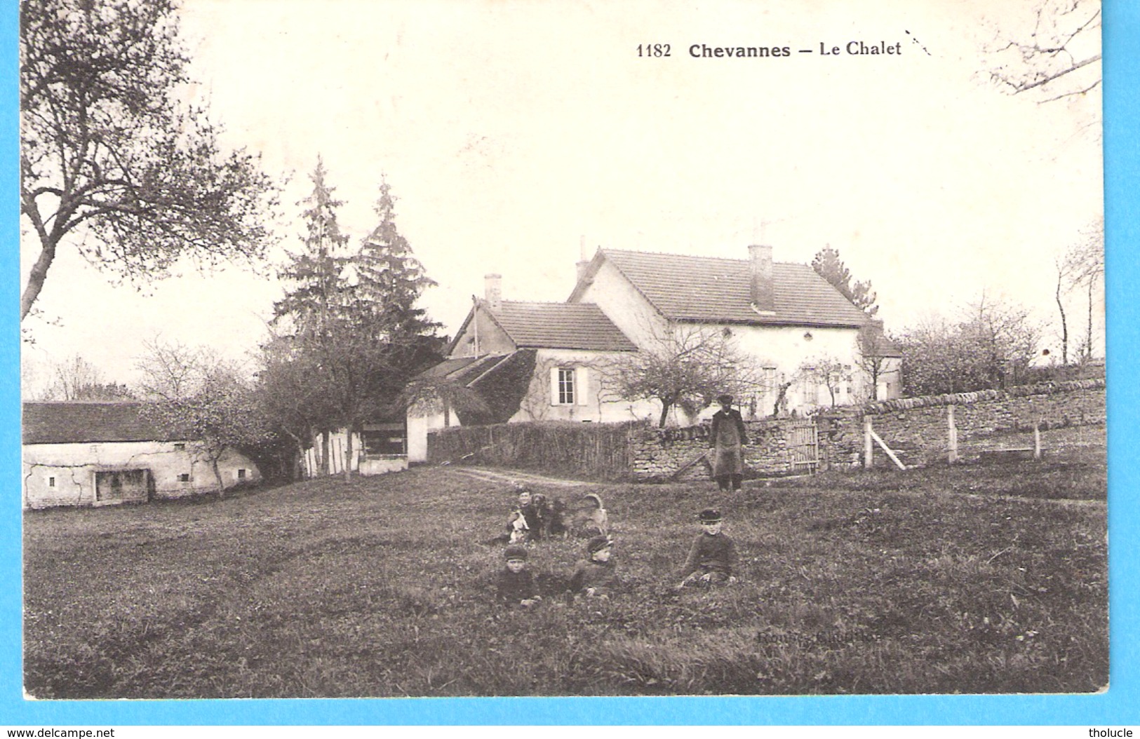 Chevannes-Le Chalet (Guérigny-Nièvre)-1921-Cachet Cercle Pointillé De Bully-Chevannes-De Charolles Sur Timbre Taxe YT 29 - Guerigny