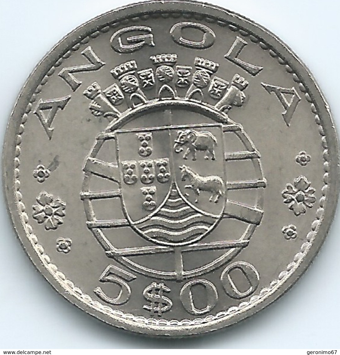 Angola - Portuguese - 5 Escudos - 1972 - KM81 - Angola