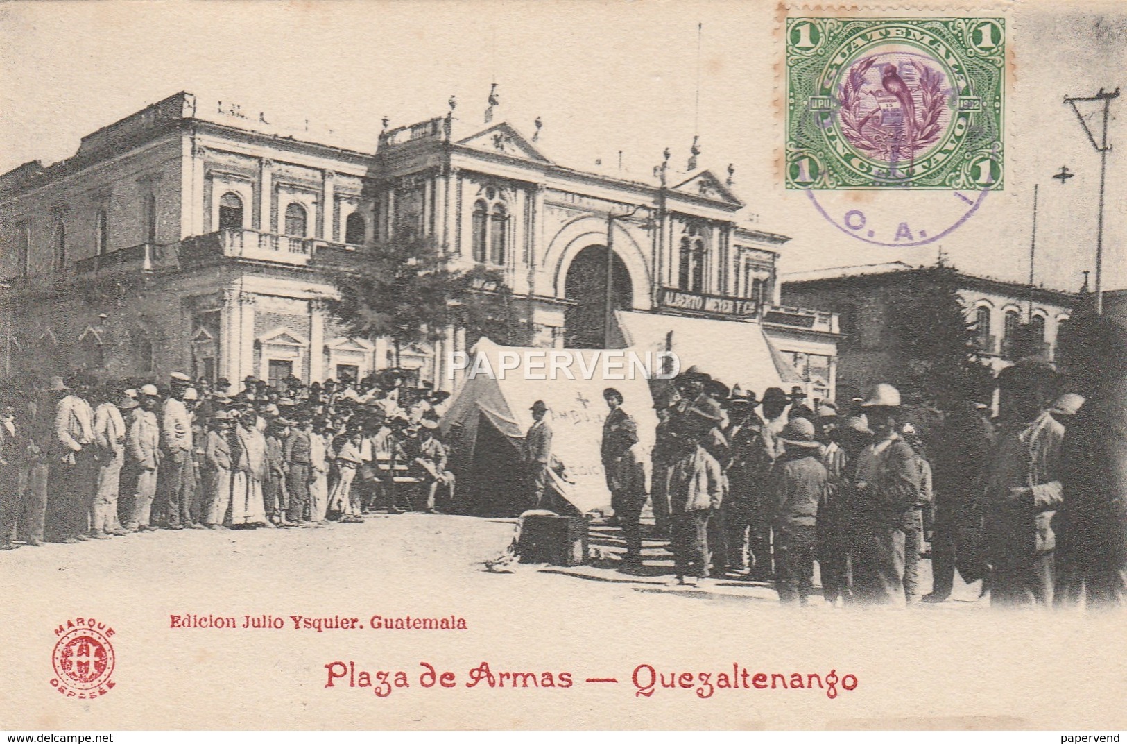 Guatemala  QUEZALTENANGO Plaza De Armas   Gu157 - Guatemala