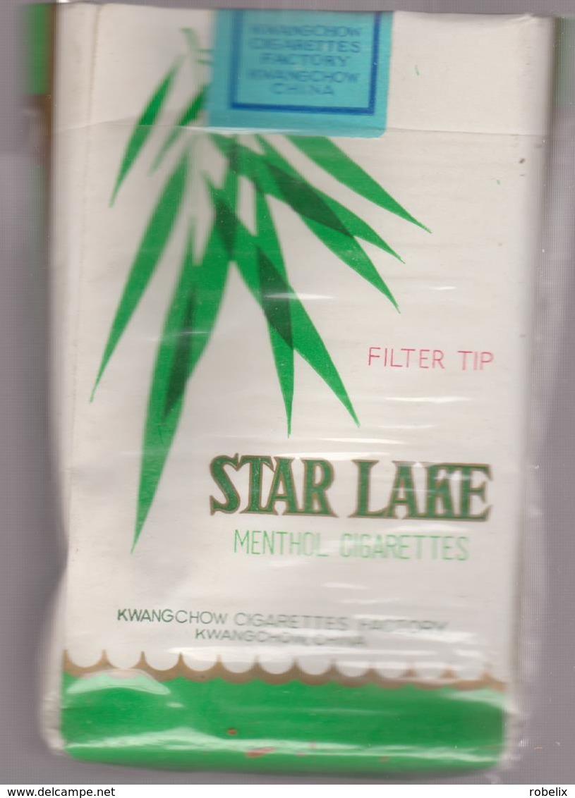 STAR LAKE - Chinese Empty Cigarettes  Paper   Box Around 1970 - Zigarettenetuis (leer)