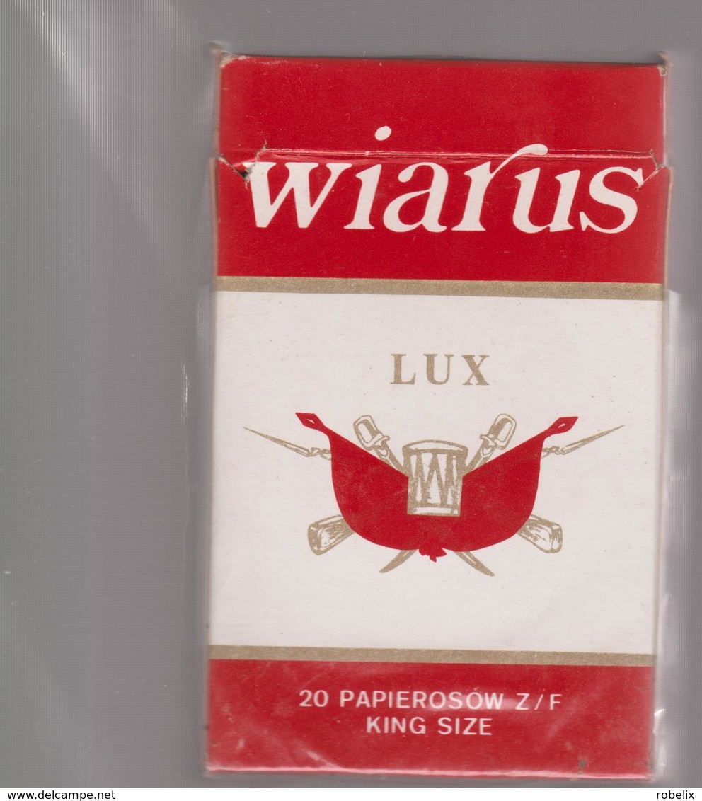 WIARUS- Empty Polish  Cigarettes Carton Box - Around (environ) 70 - Empty Cigarettes Boxes