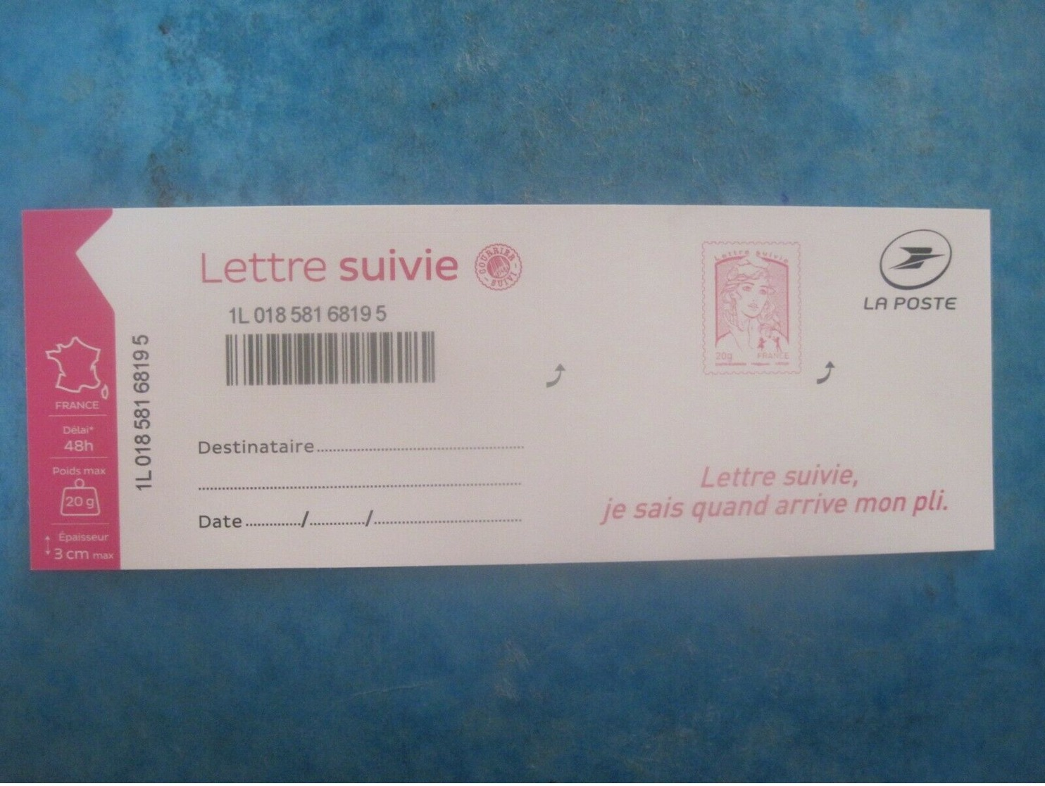 Marianne "lettre Suivie" N° Y&T AA 1217B Sur Son Support Complet (3e Tirage 2016) - Autres & Non Classés