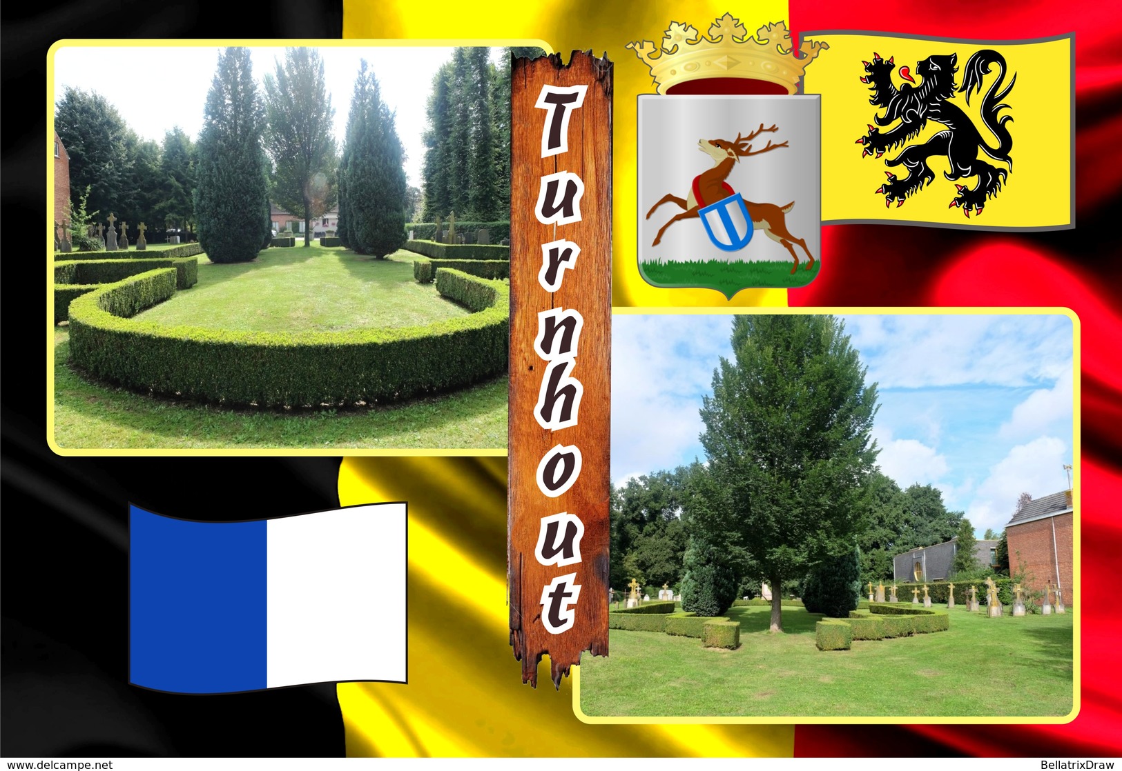 Postcards, REPRODUCTION, Municipalities of Belgium, Turnhout, duplex 188 to 243 - set of 56 pcs.