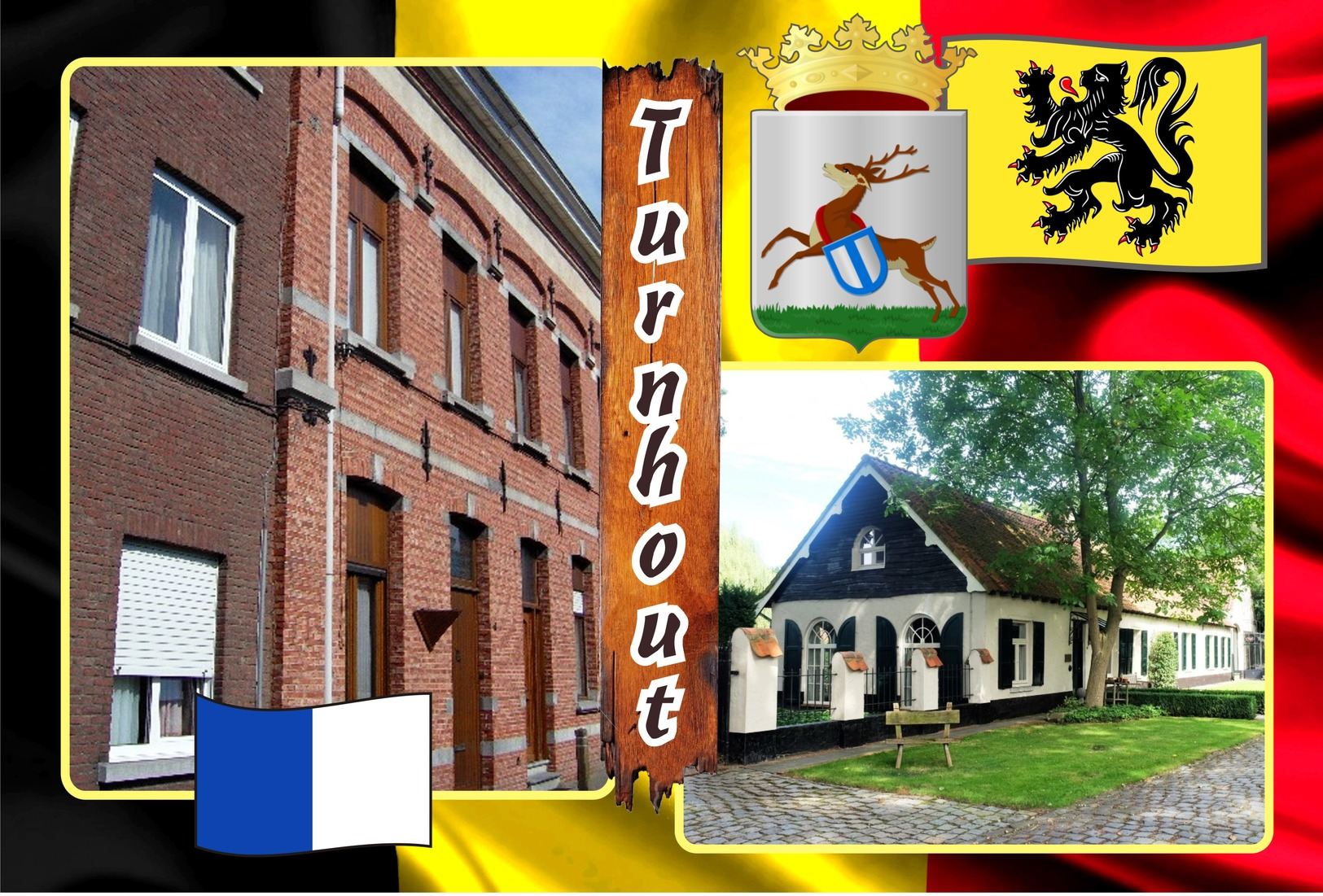 Postcards, REPRODUCTION, Municipalities of Belgium, Turnhout, duplex 188 to 243 - set of 56 pcs.