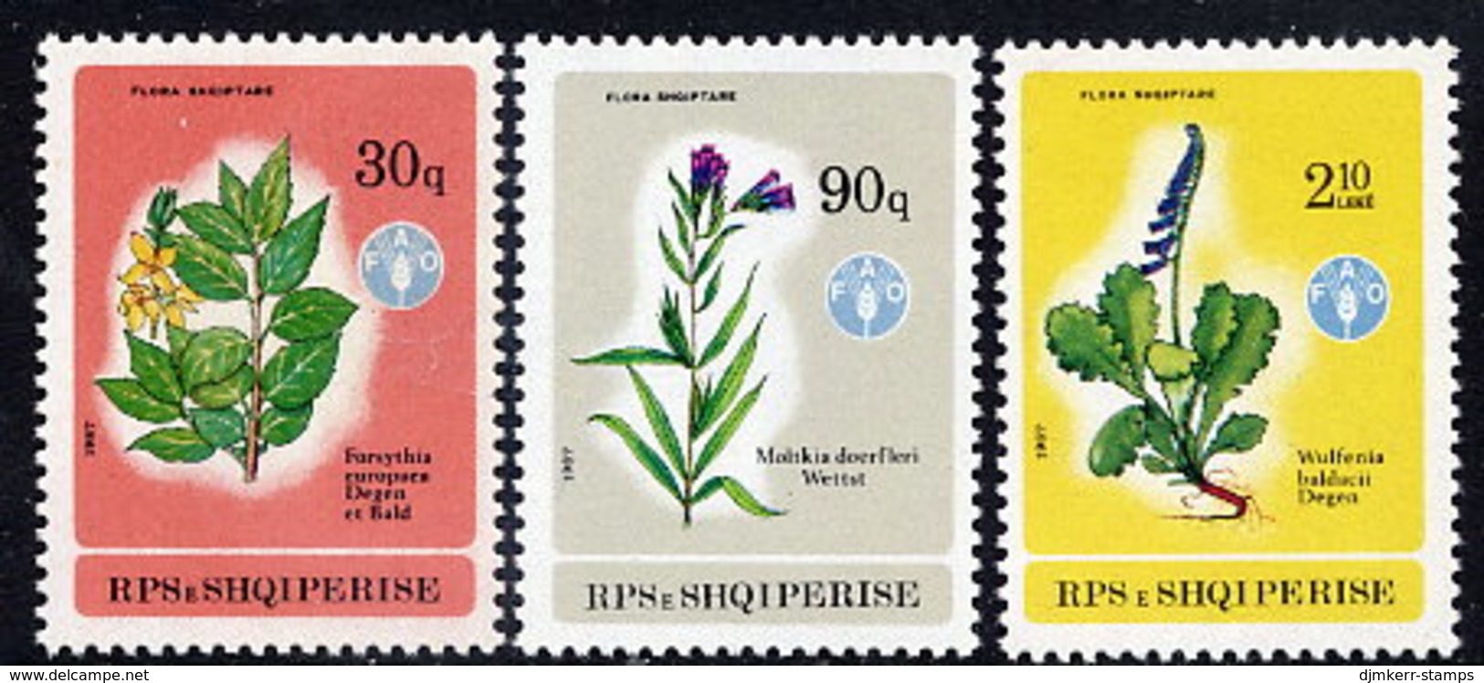 ALBANIA 1987 Plants, MNH / **.  Michel 2334-36 - Albanien