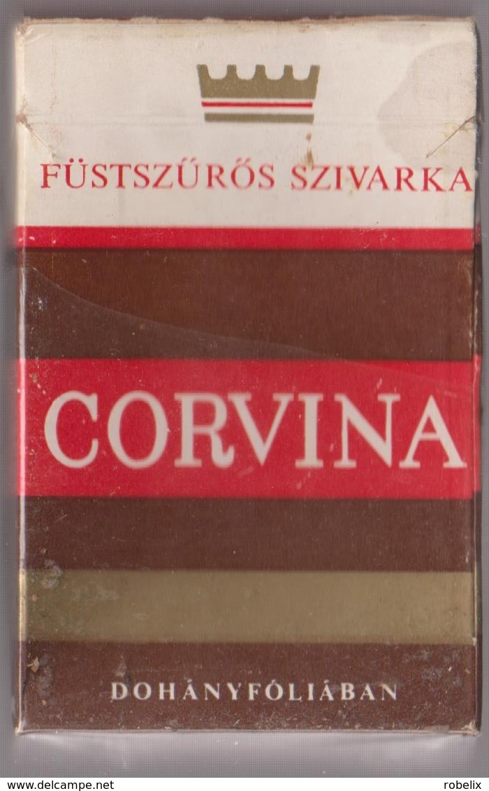 CORVINA-Hungarian  Empty Cigarettes Carton Box Around 1970 - Zigarettenetuis (leer)