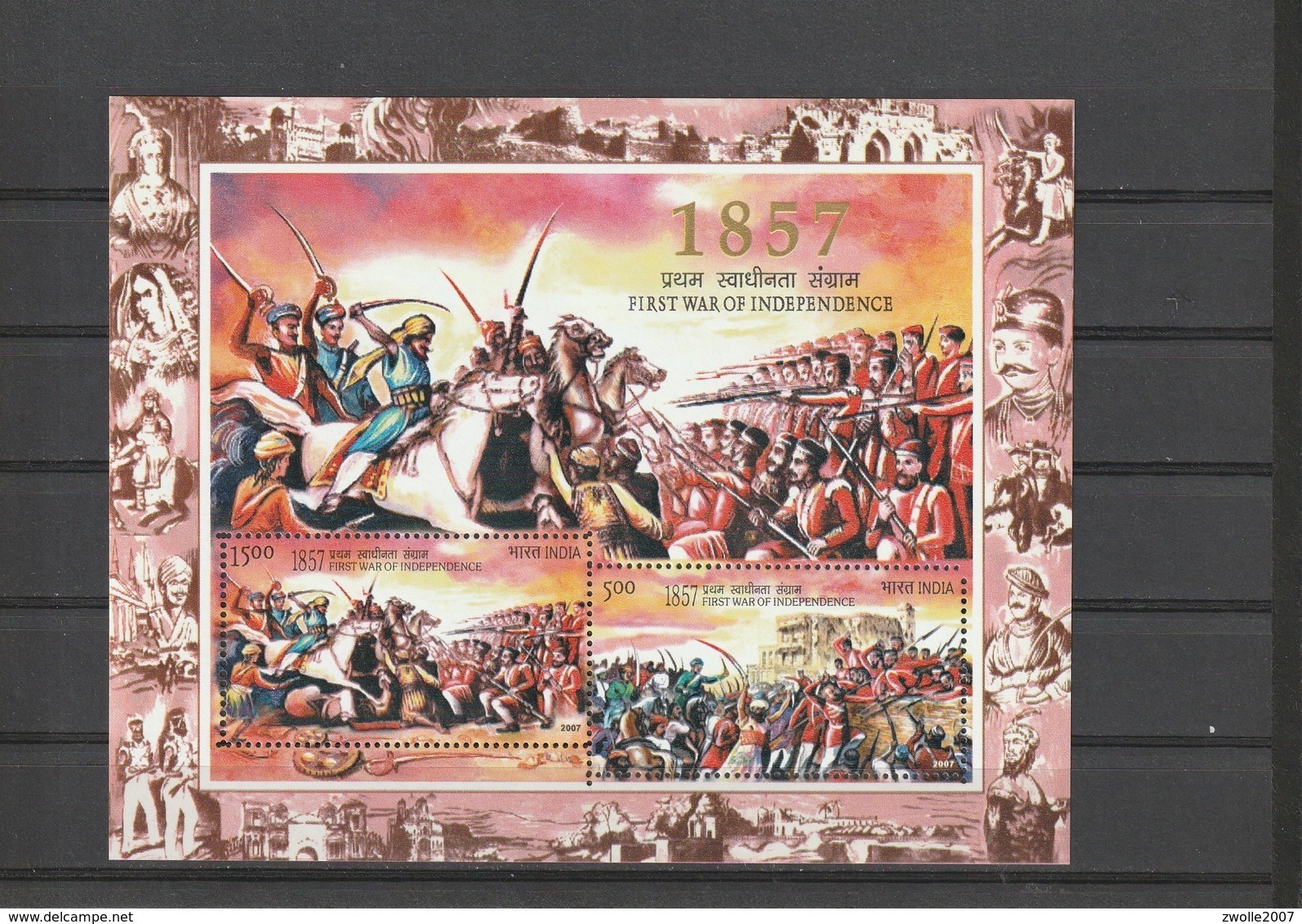 INDIA 2007 First War Of Independence  MINIATURE SHEET MNH - Neufs