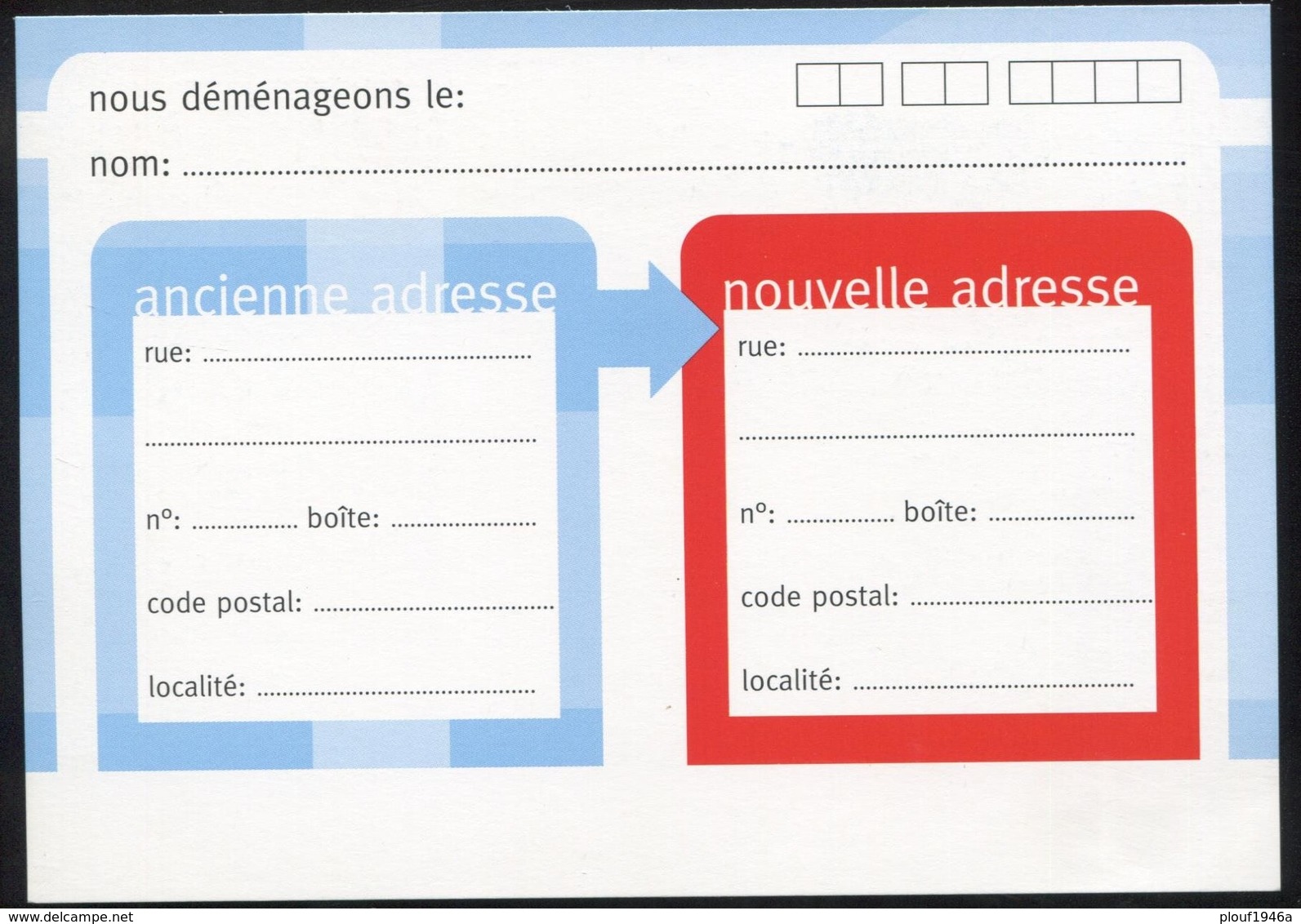 2003 PRIOR "Albert II"  FR - Avis Changement Adresse