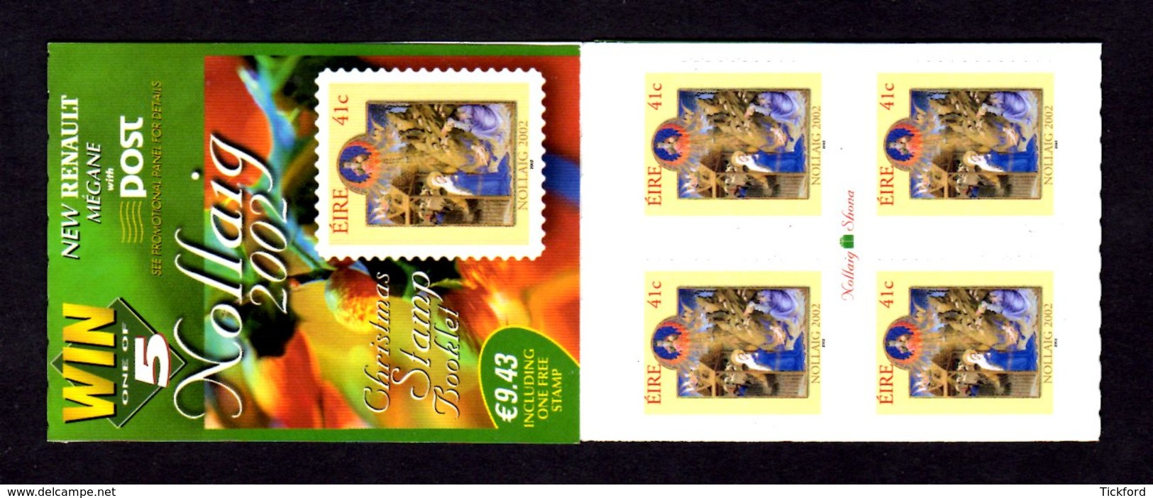 IRLANDE 2002 - CARNET Yvert C1480 - NEUF** MNH - Noël, Christmas - Carnets